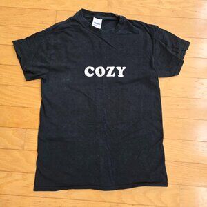 Y2K vintage | minimalist black short sleeve t-shirt | WMS S